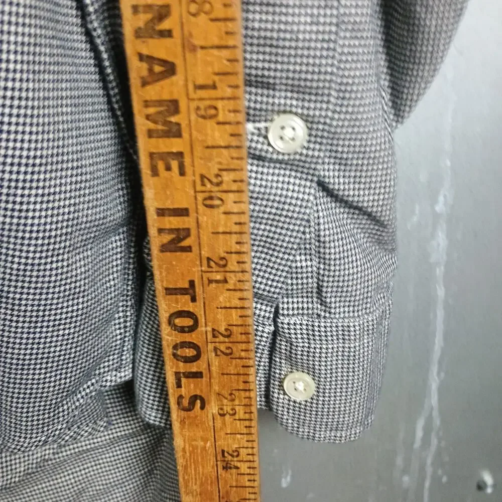 Polo Ralph Lauren Blake Houndstooth Casual Button Down Shirt Vintage Large Prep